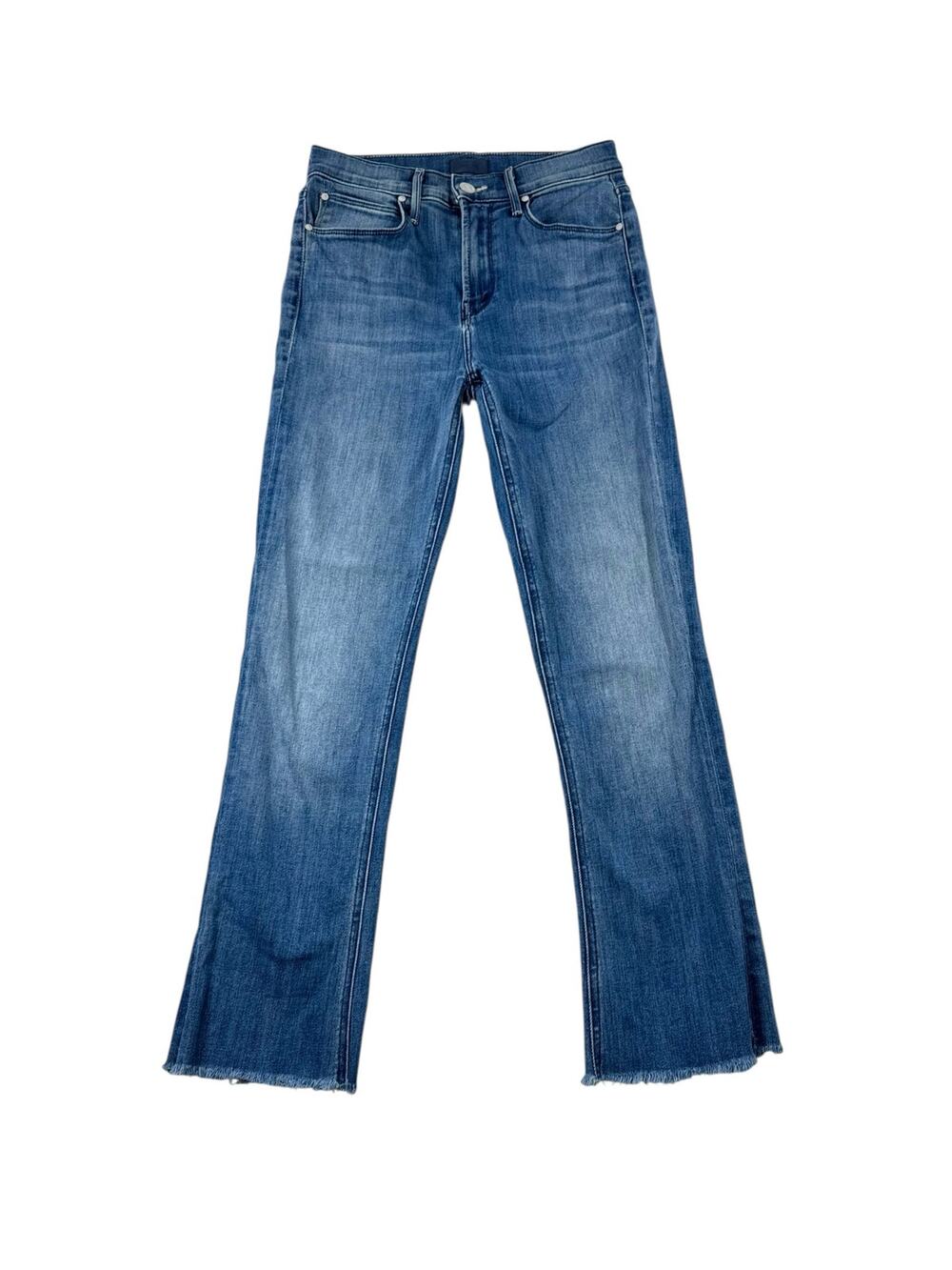 Mother The Runaway Step Fray Jeans 24 A Night in Havana Cotton Blend Stretch